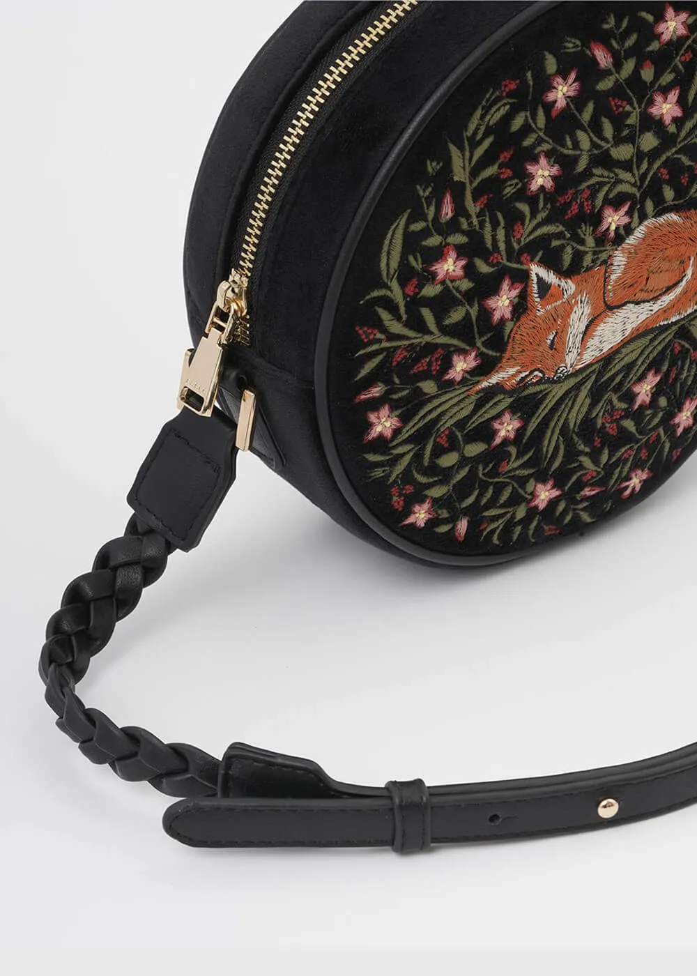 Fable England Sleepy Fox Shoulderbag Black