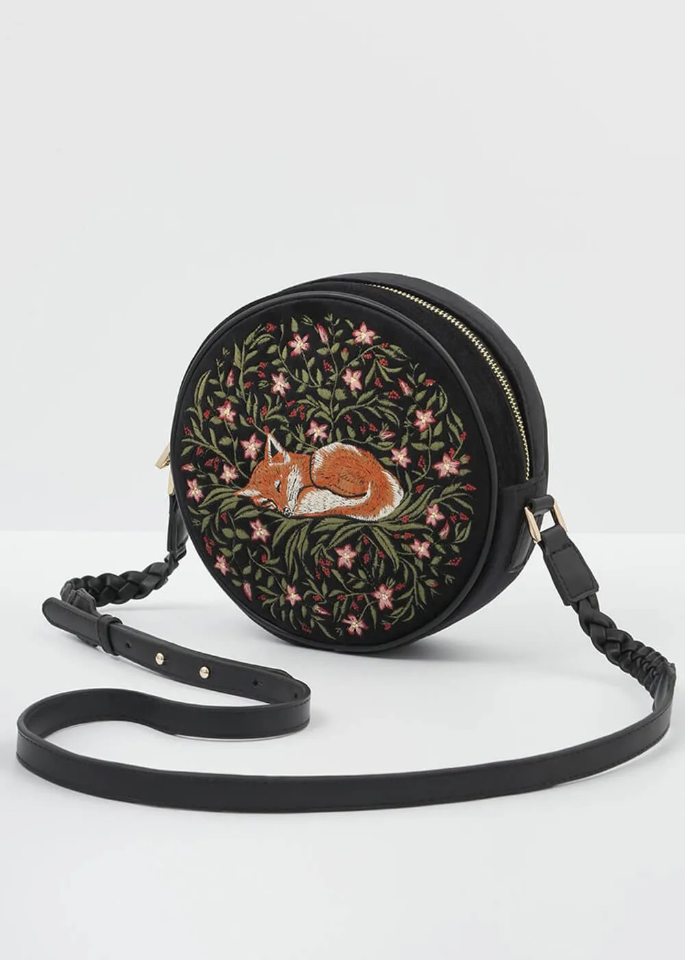 Fable England Sleepy Fox Shoulderbag Black