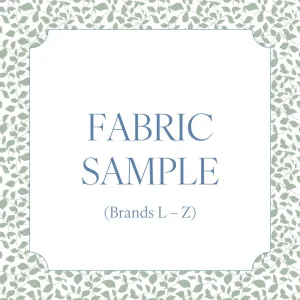Fabric Sample (Brands L - Z)