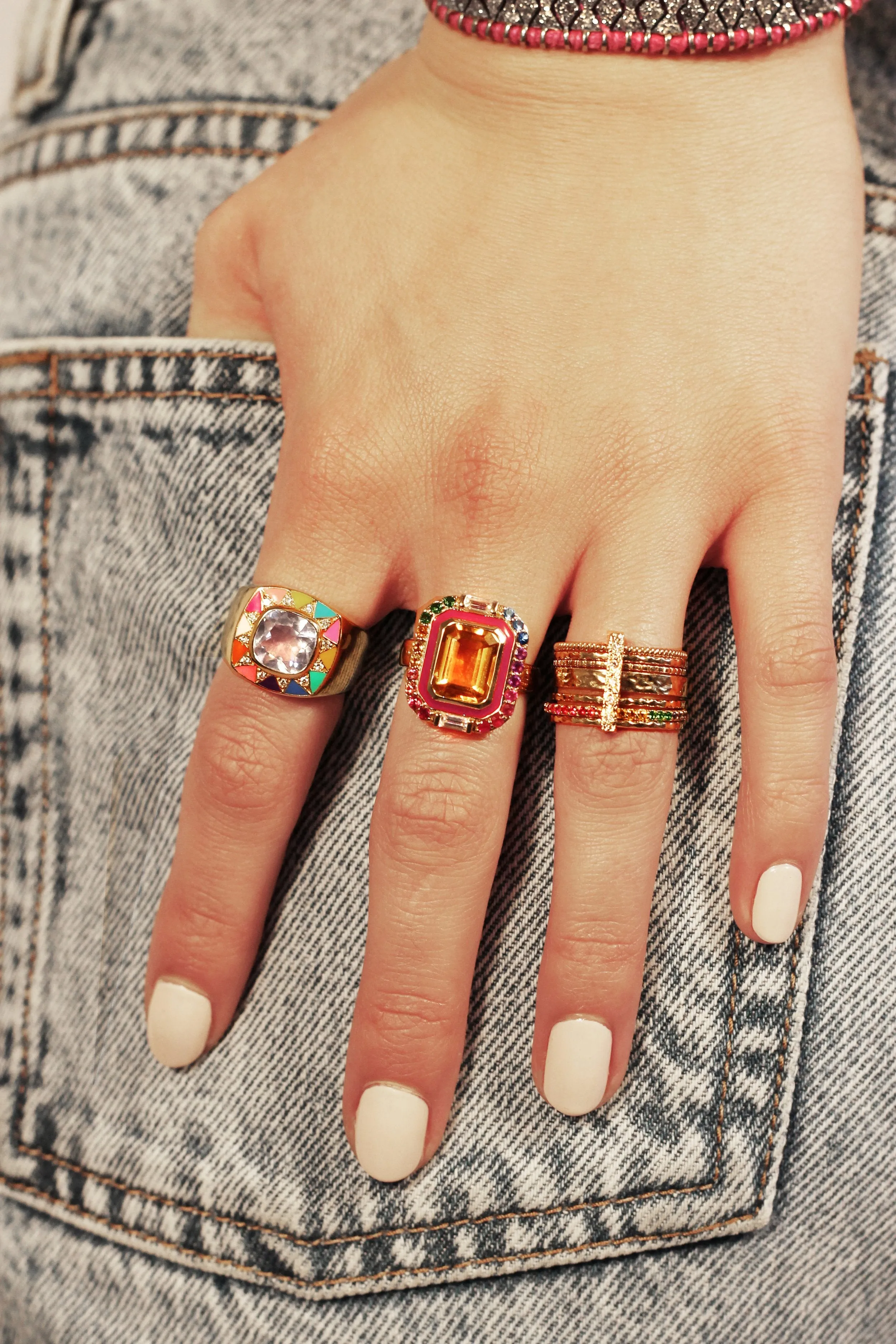 Fanny seven-bands ring