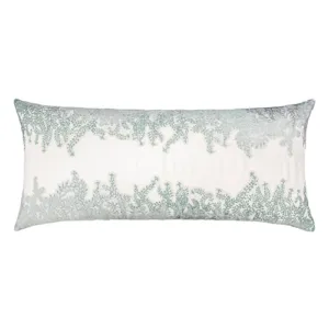Ferns Applique on Linen Pillow