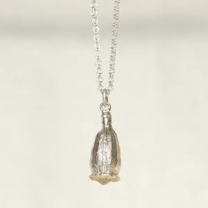 field poppy seed pod necklace