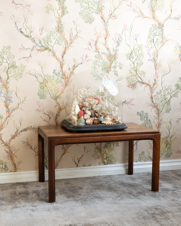 fine seaweed faux suede wallpaper