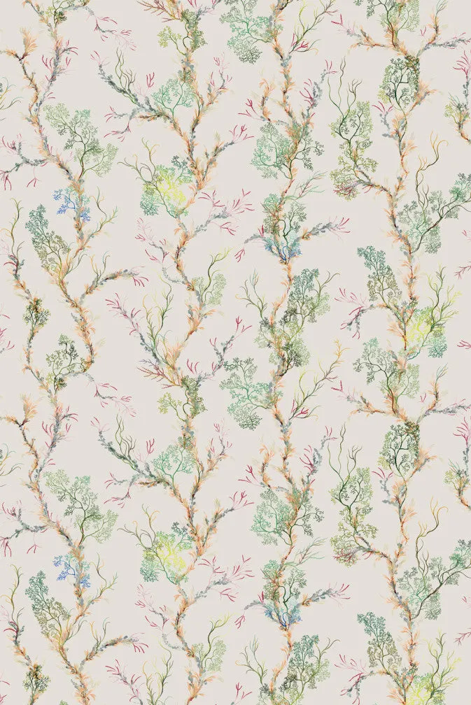 fine seaweed faux suede wallpaper