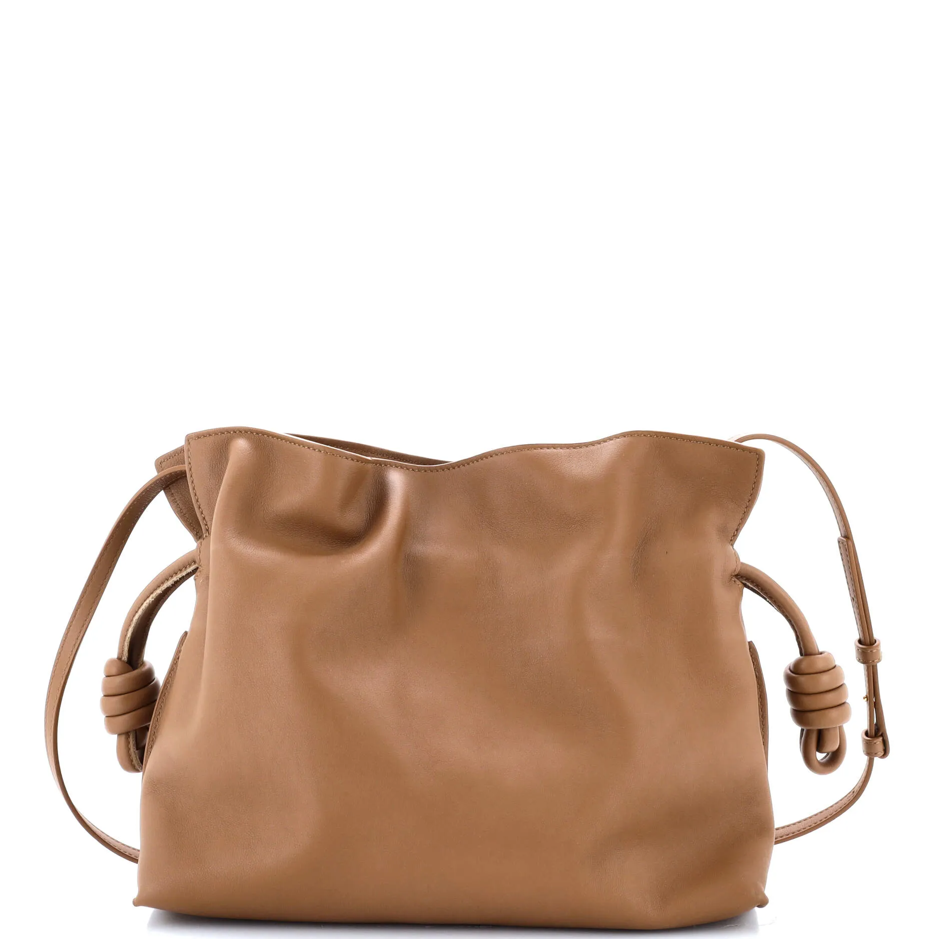 Flamenco Knot Clutch Leather Medium