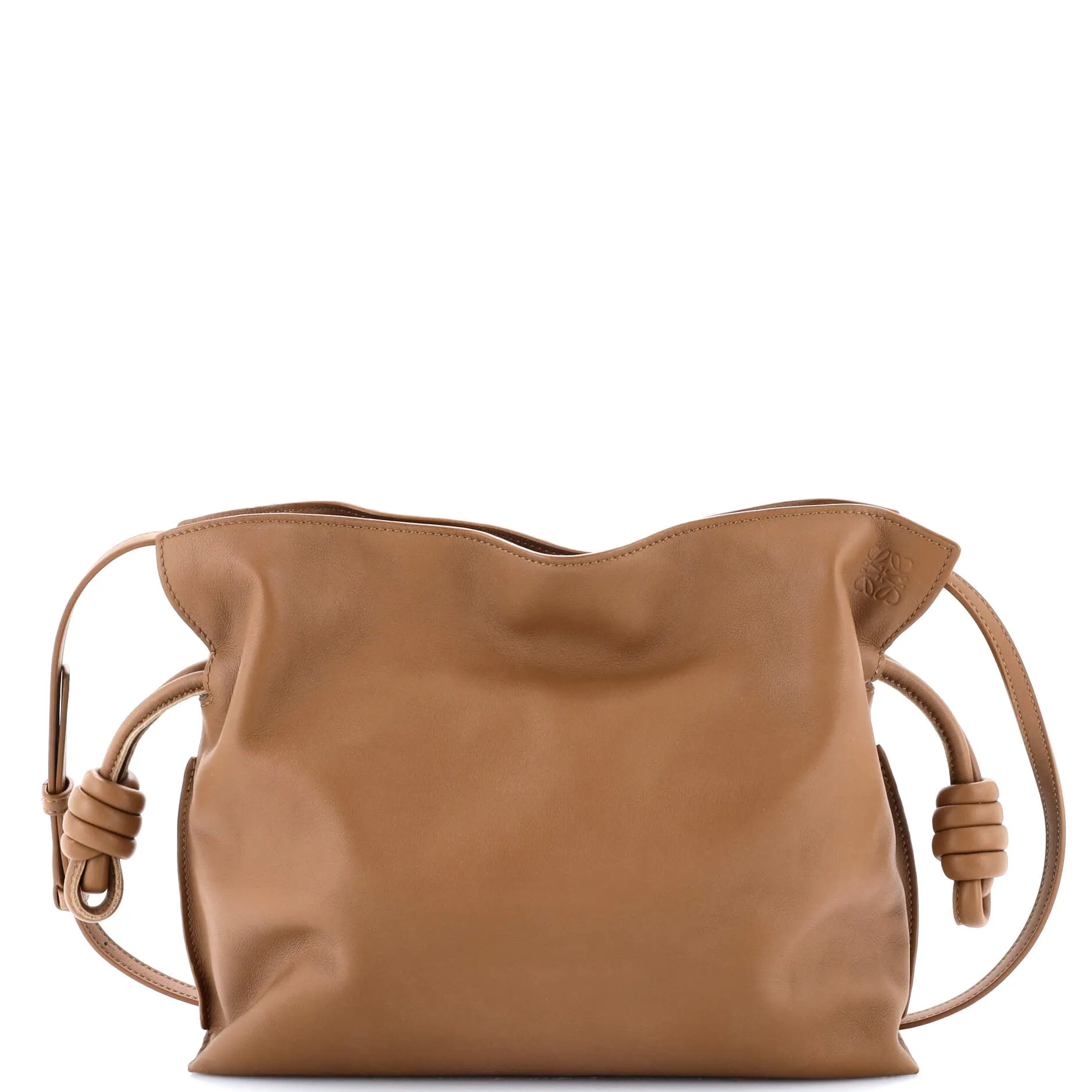 Flamenco Knot Clutch Leather Medium