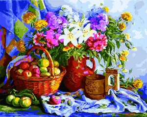 Flower Diy Paint By Numbers Kits UK For Adult Kids GX22473