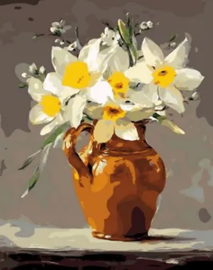 Flower Diy Paint By Numbers Kits XQ968