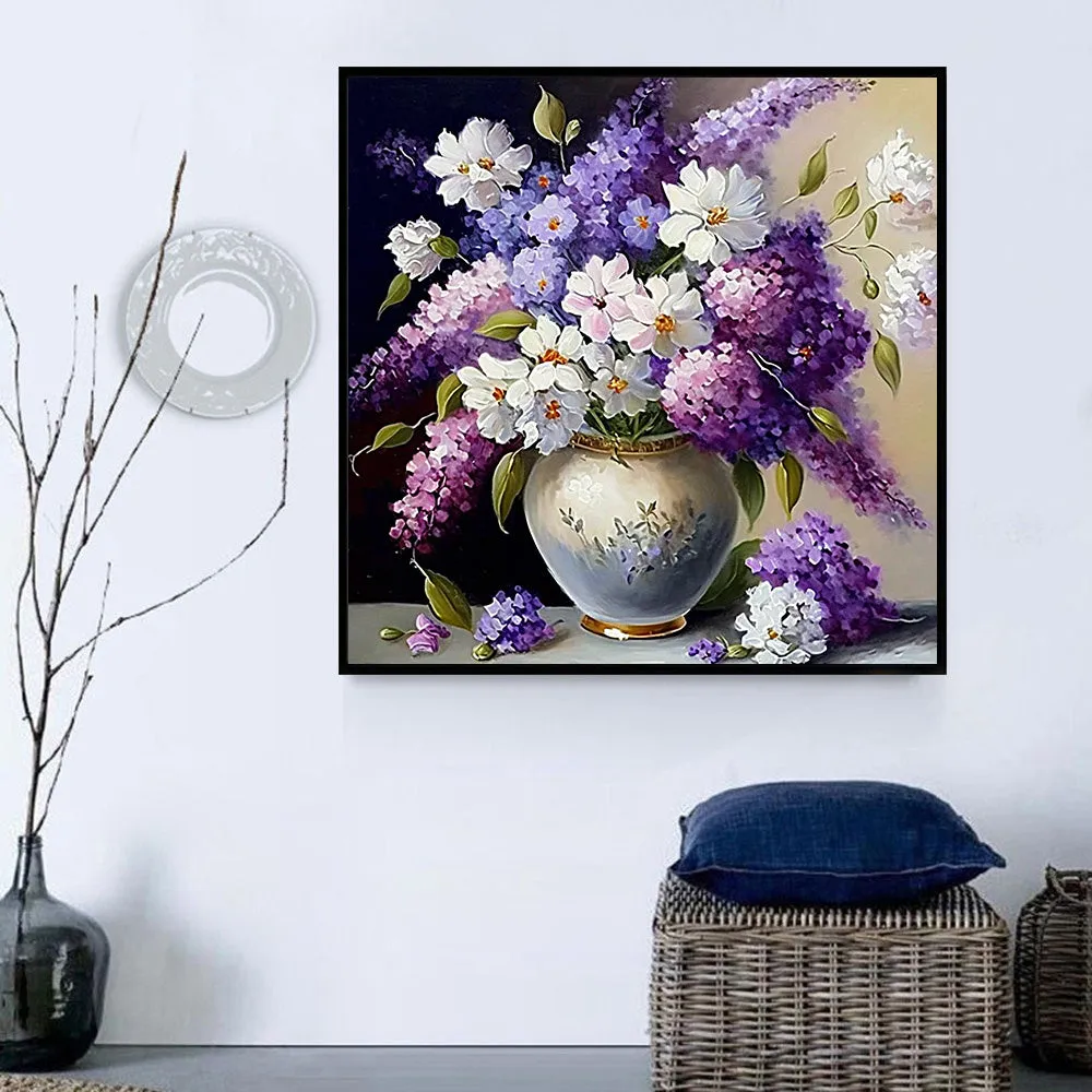 Flower Paint By Numbers Kits UK MJ2465