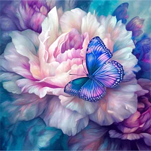 Flower Paint By Numbers Kits UK MJ2471