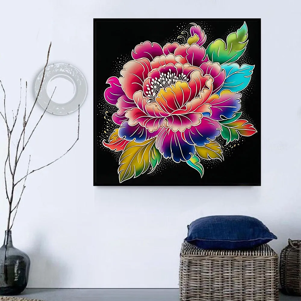 Flower Paint By Numbers Kits UK MJ2472