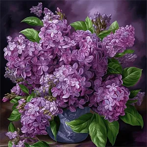 Flower Paint By Numbers Kits UK MJ2474