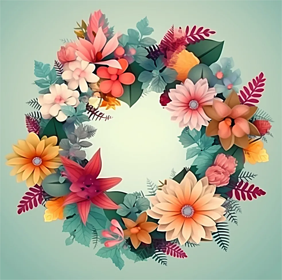 Flower Paint By Numbers Kits UK MJ2490