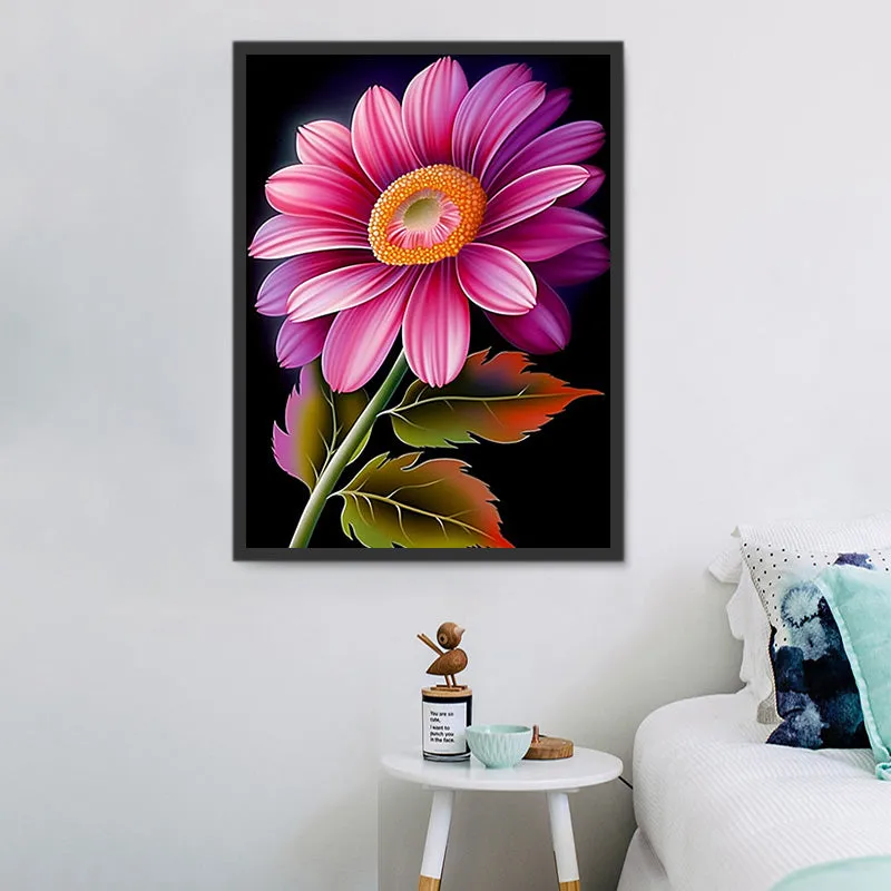 Flower Paint By Numbers Kits UK MJ2518