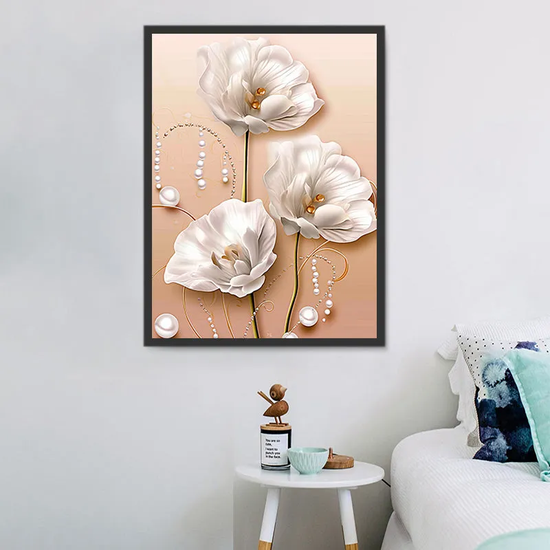 Flower Paint By Numbers Kits UK MJ2523