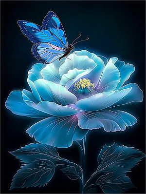 Flower Paint By Numbers Kits UK MJ2529