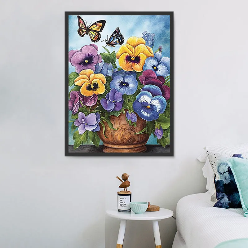 Flower Paint By Numbers Kits UK MJ2551