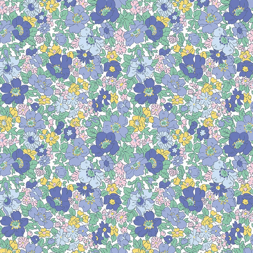 Flower Show Sunrise Cosmos Flower in C by Liberty Fabrics