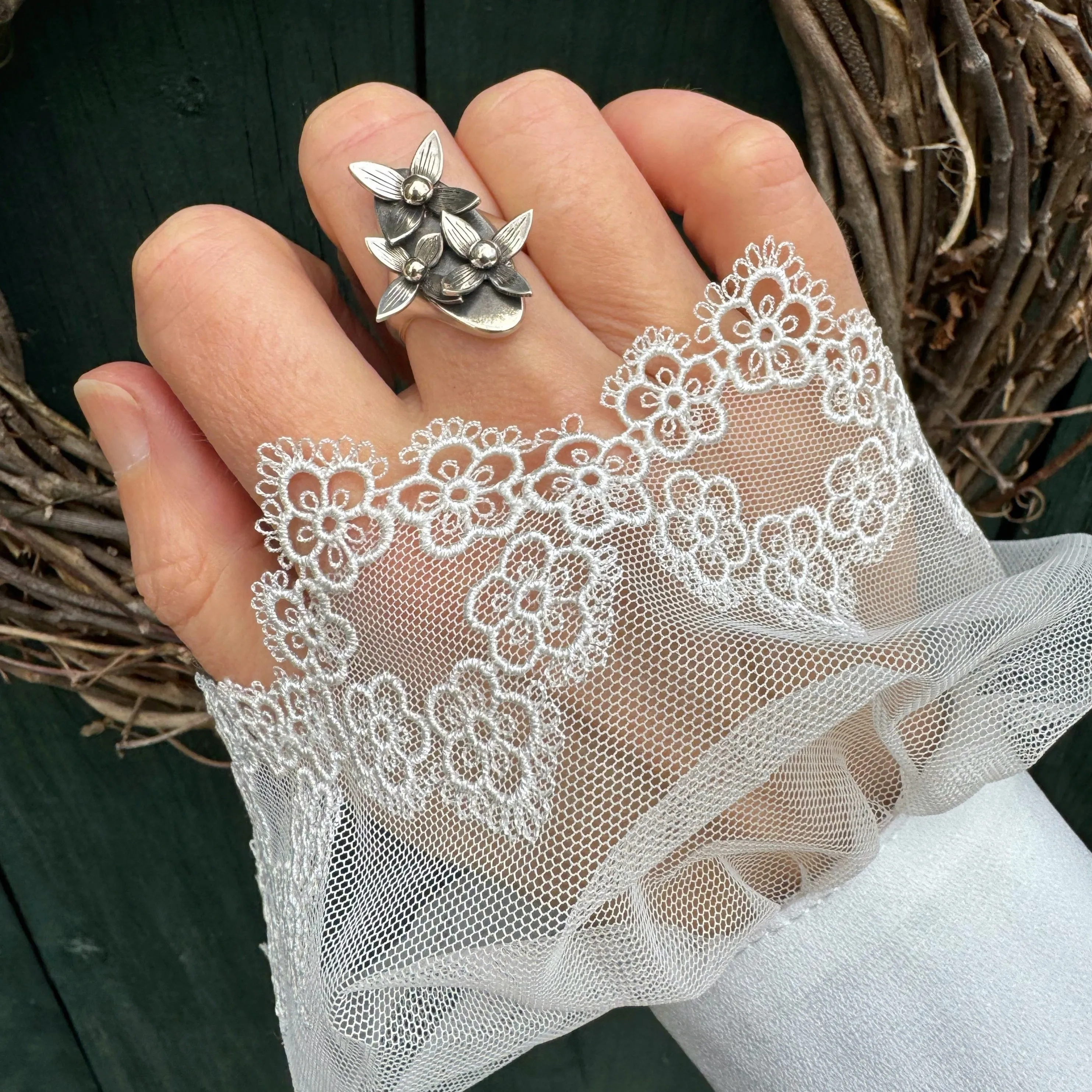 Flower Signet Ring