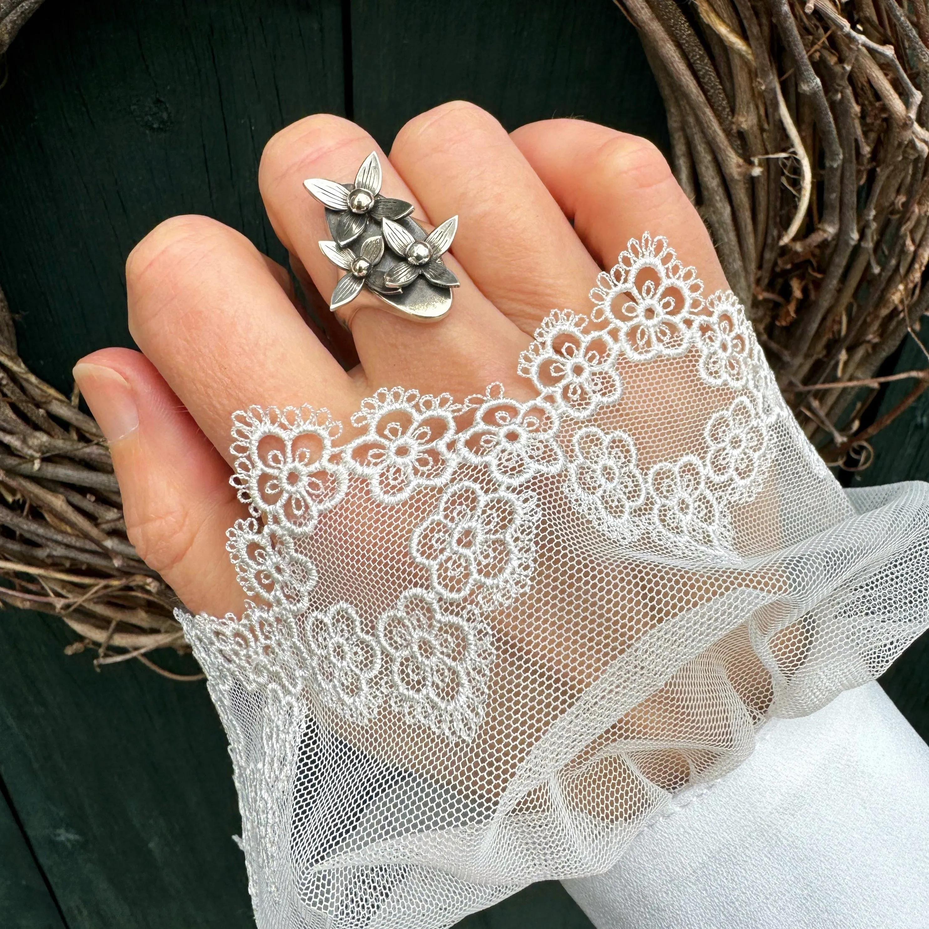 Flower Signet Ring