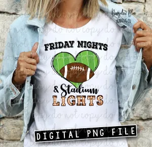 Friday Nights Stadium Lights Football Digital Download