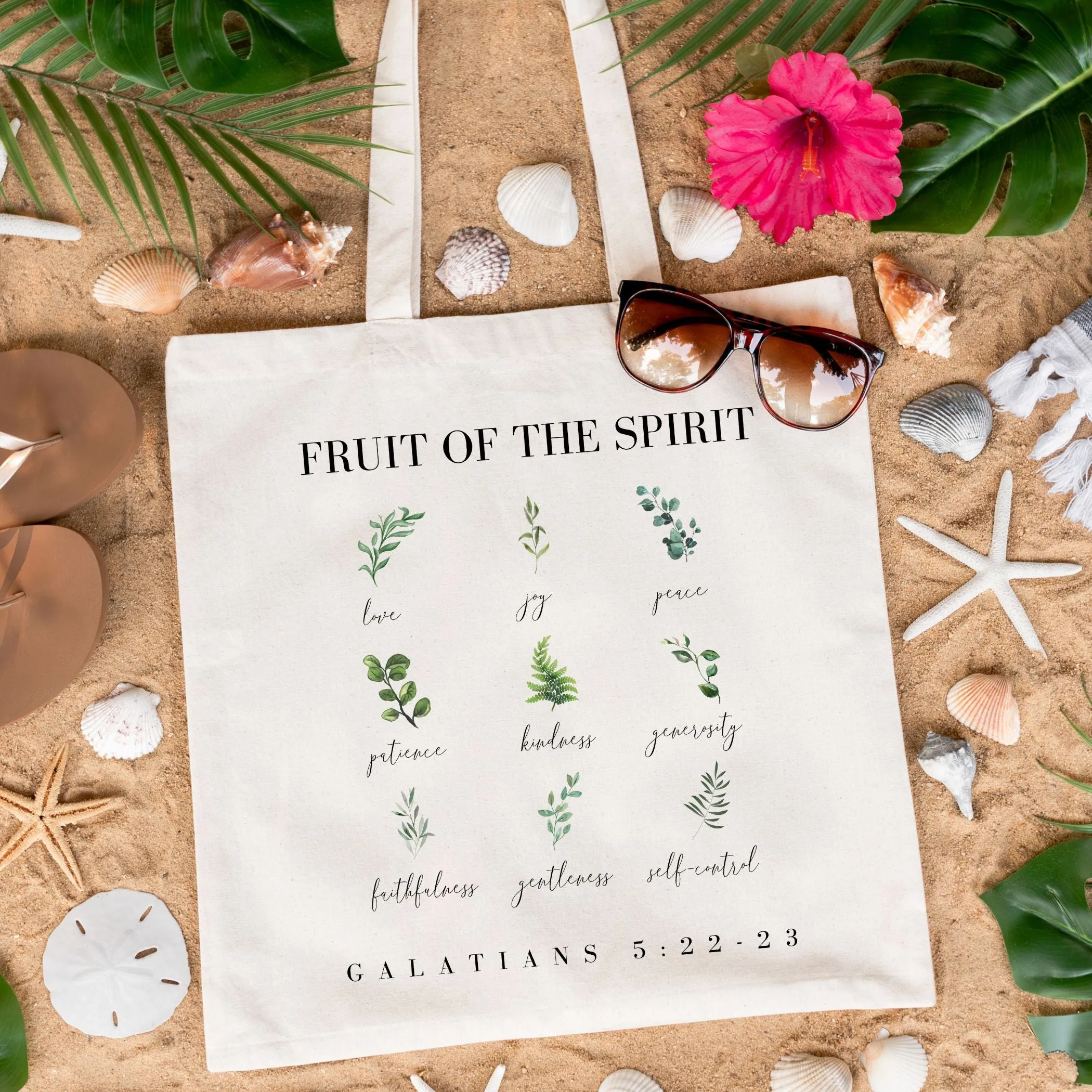 Fruit of the Spirit Botanical Tote Bag