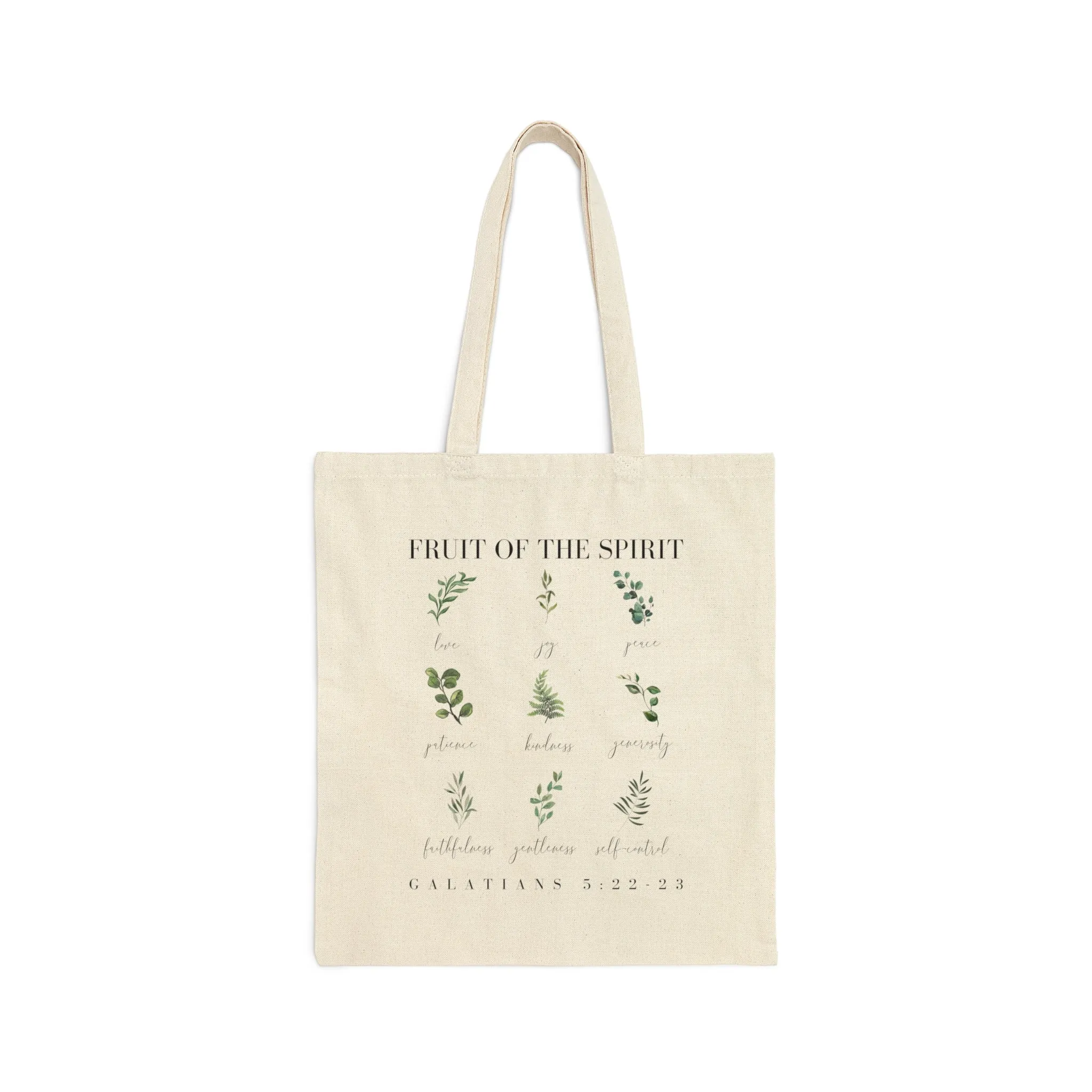 Fruit of the Spirit Botanical Tote Bag