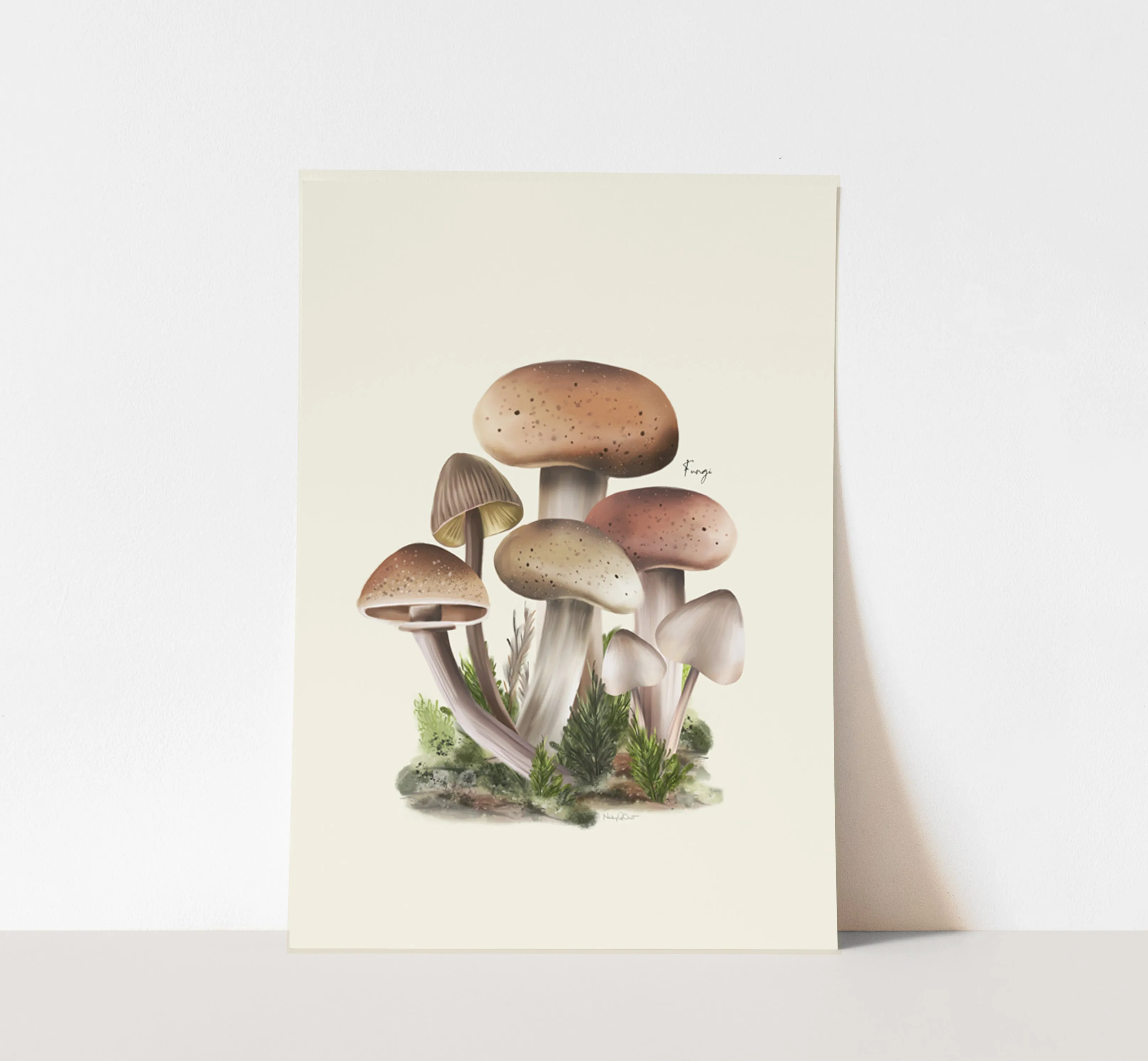 Fungi Mushroom Autumn Art Print