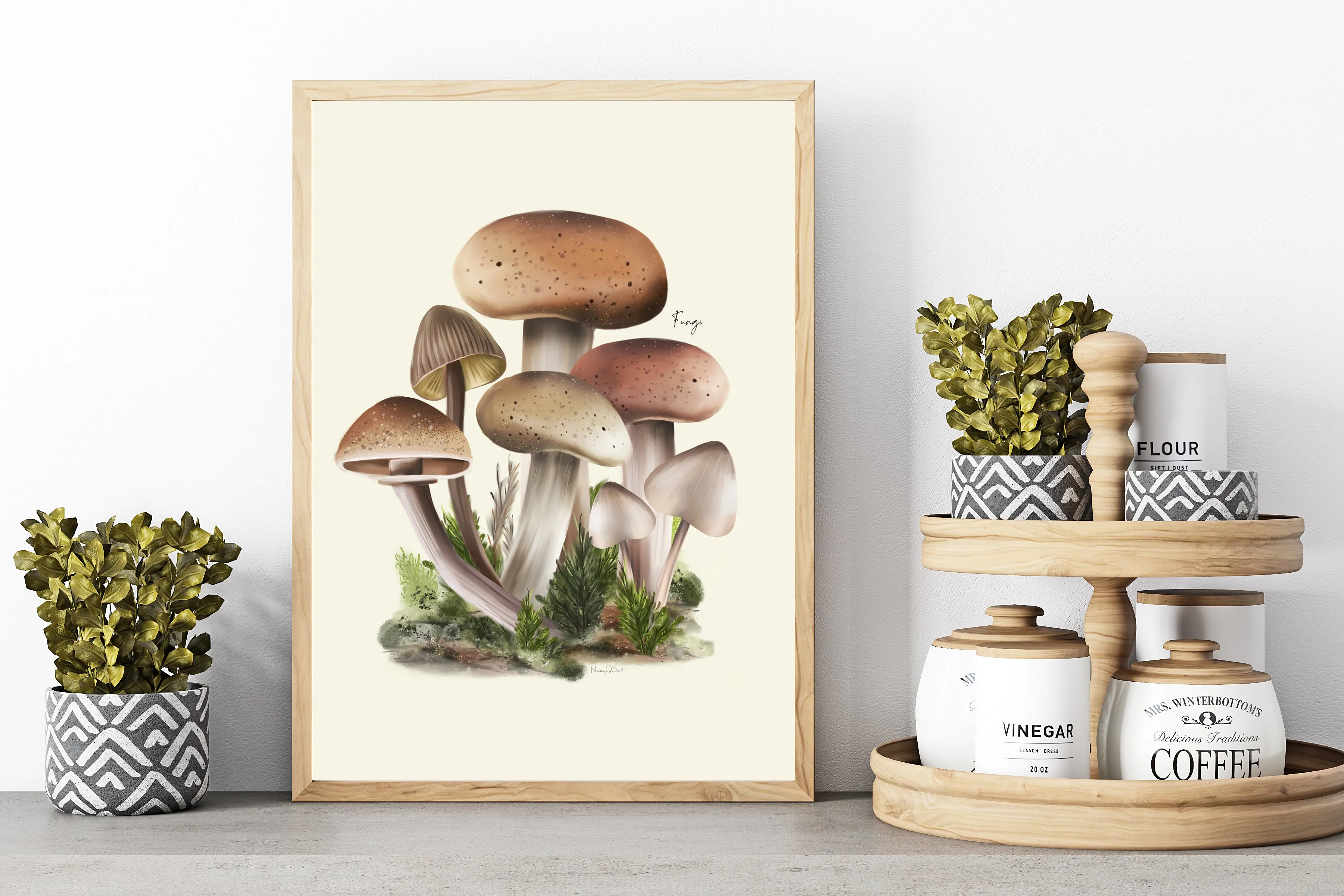 Fungi Mushroom Autumn Art Print