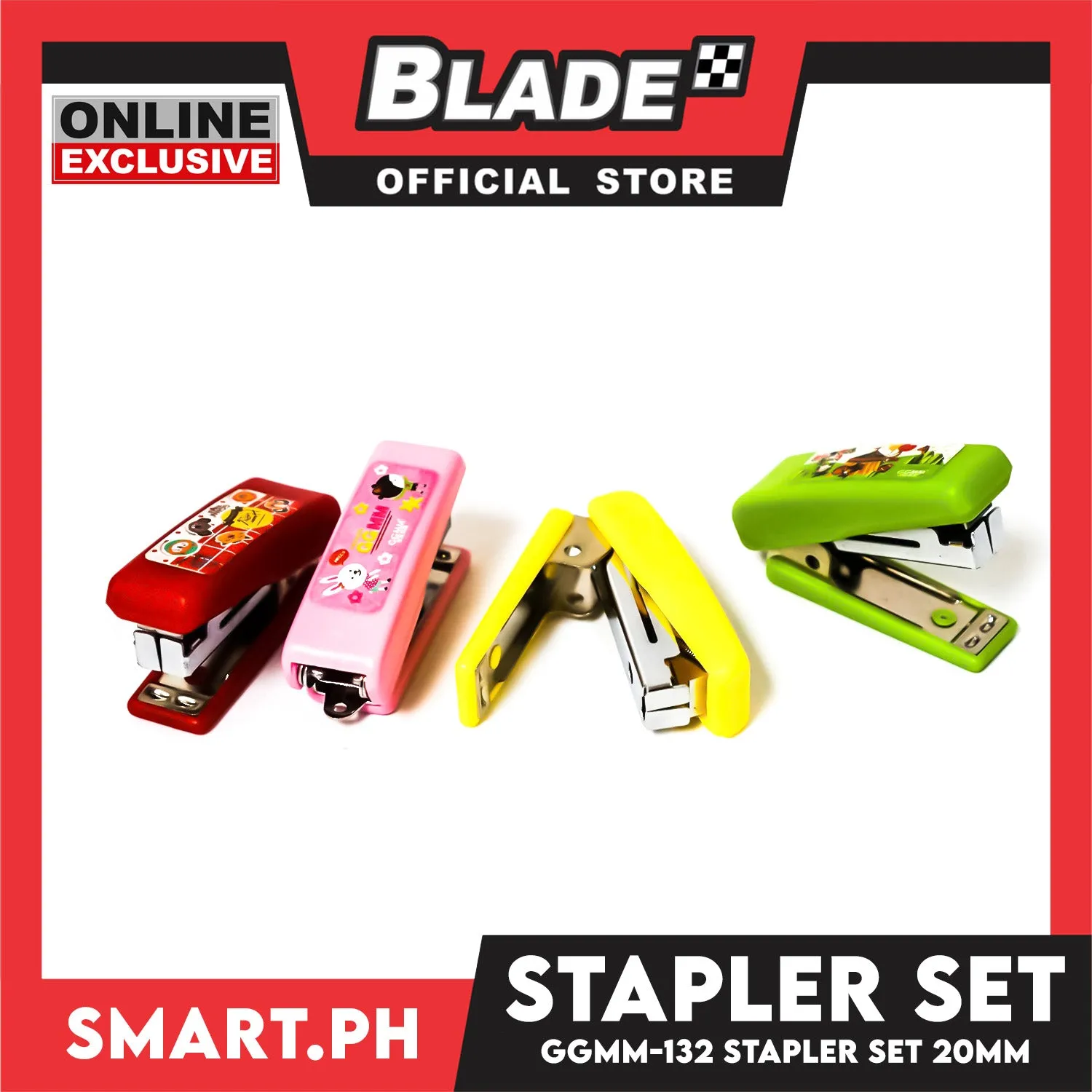 Gifts Stapler Set Mini GGMM-132 Assorted Colors