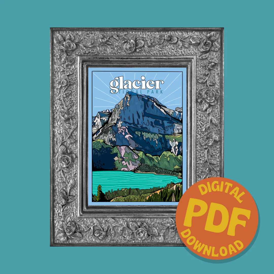 Glacier National Park Digital Print