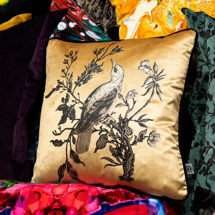 golden oriole cushion