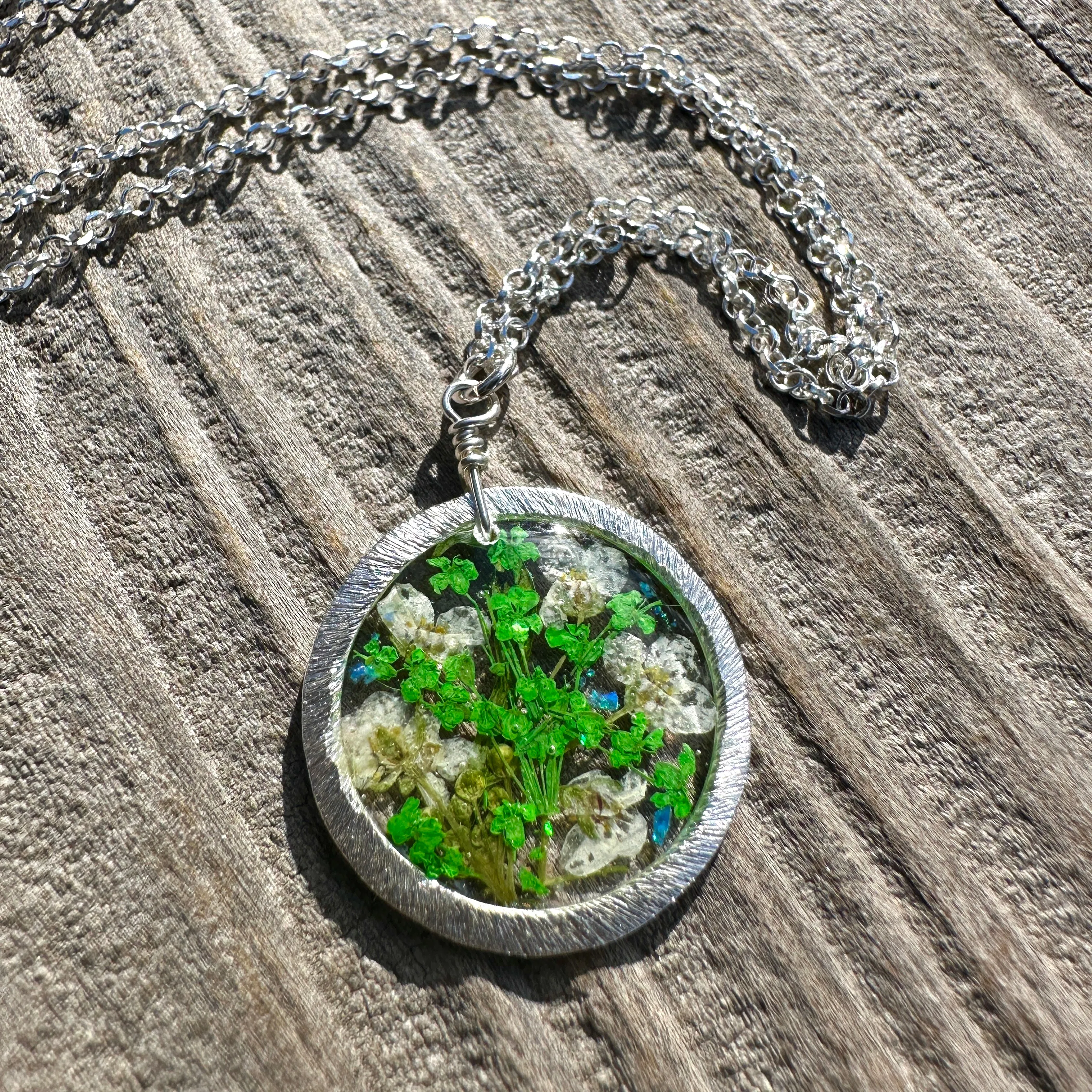 Green Botanical Garden Necklace - BG 206