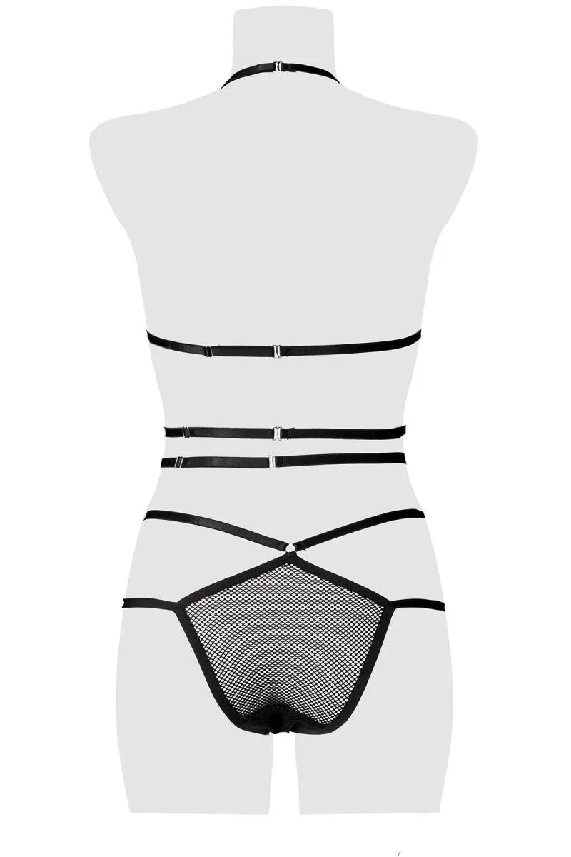 Grey Velvet Erotic Set
