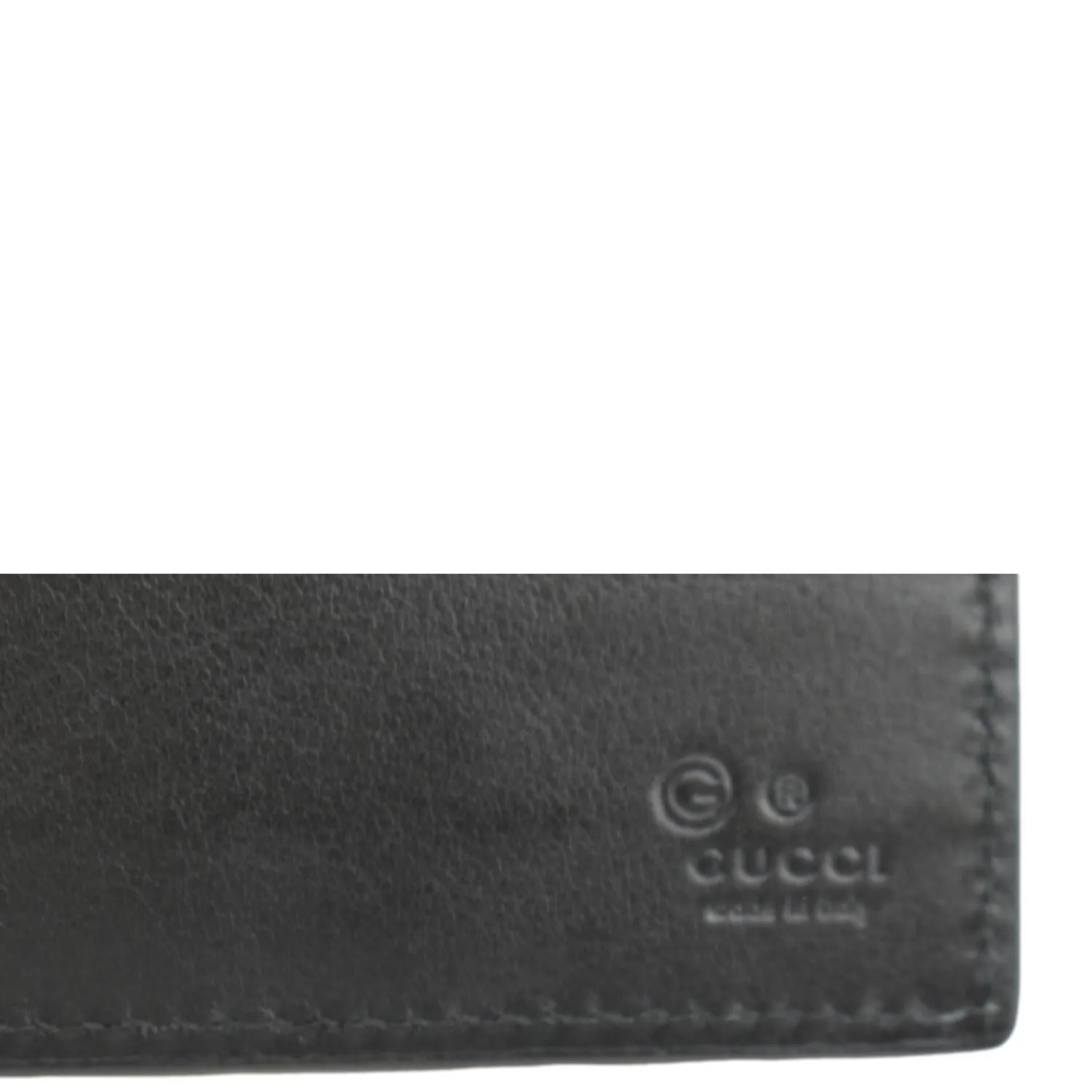 GUCCI Microguccissima Leather Bi-fold Wallet Black 260987