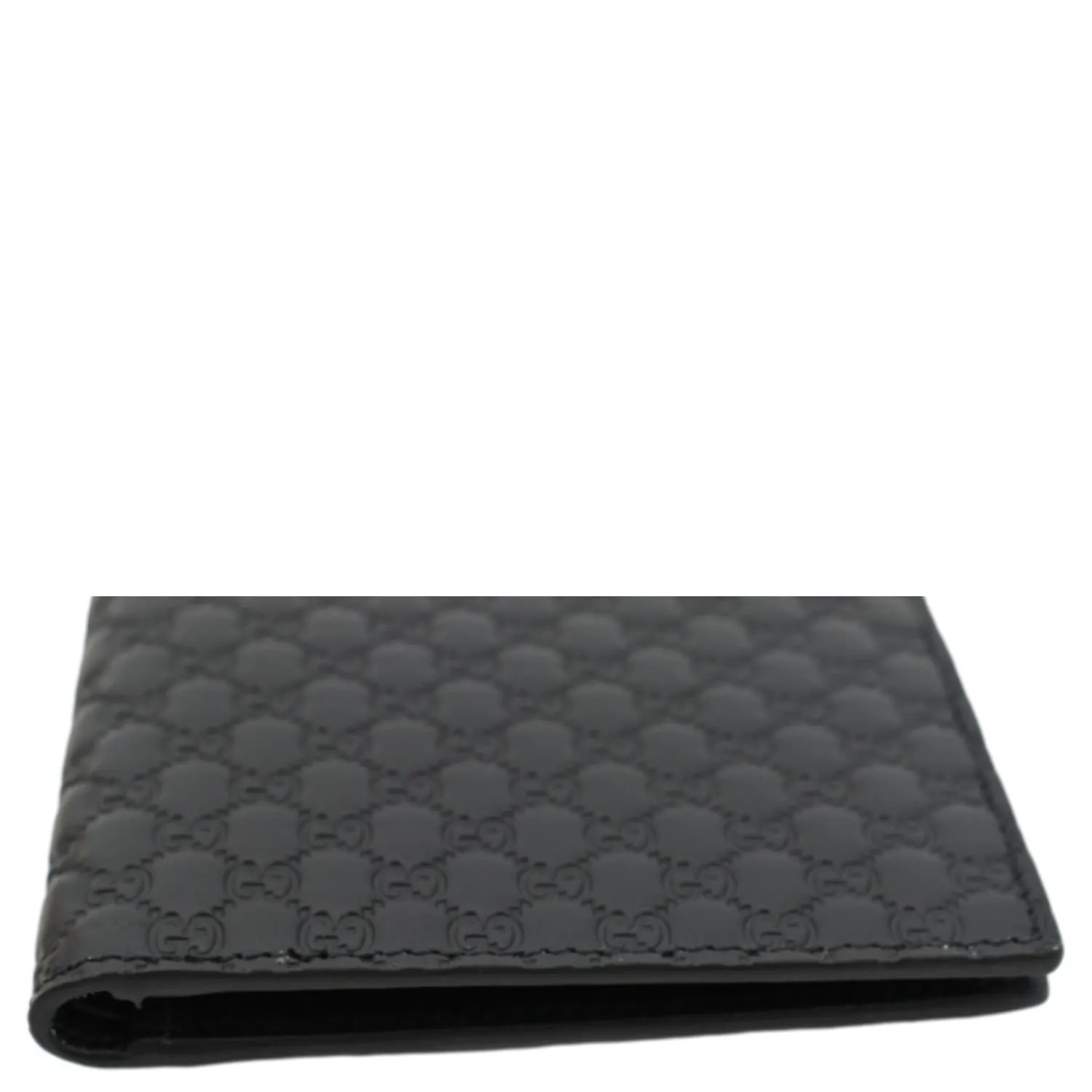 GUCCI Microguccissima Leather Bi-fold Wallet Black 260987