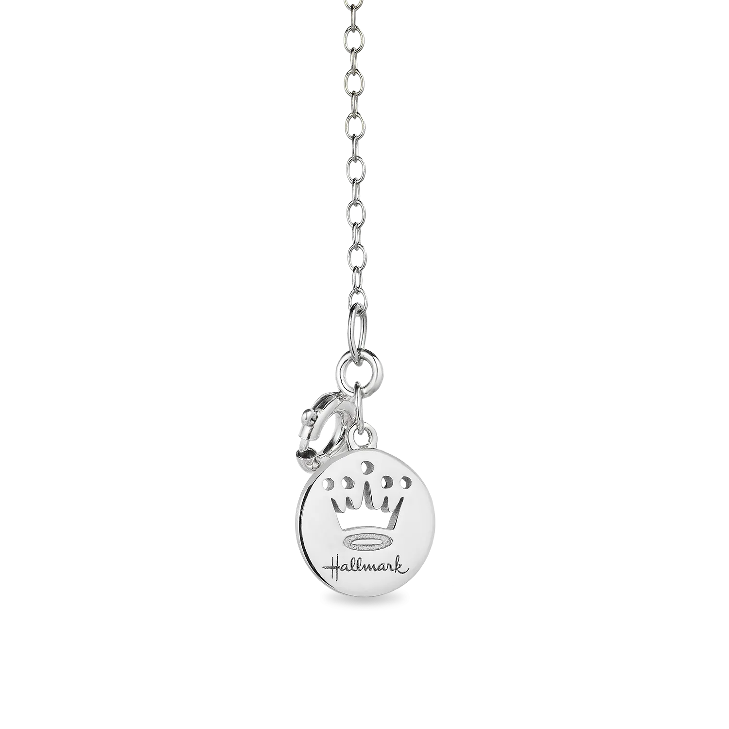 Hallmark Fine Jewelry July Flower of the Month Pendant in Sterling Silver with Ruby and Diamond Accent