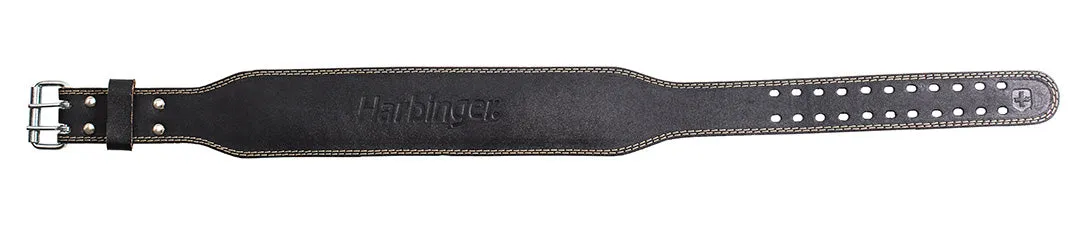 Harbinger 4 inch Padded Leather Belt (Black)