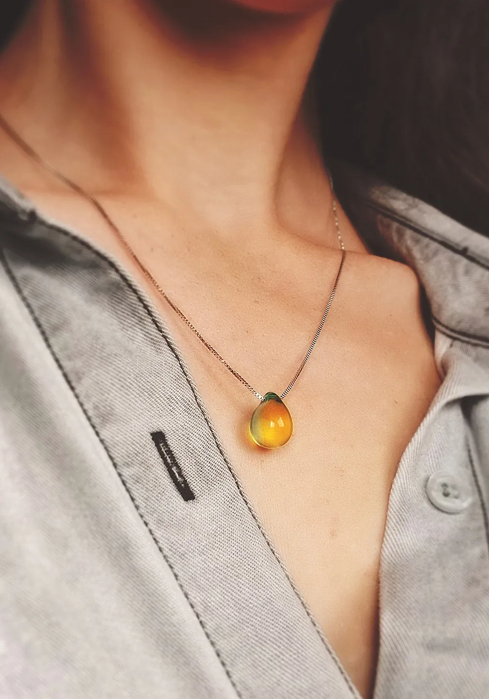 Havasu Falls Teardrop Necklace