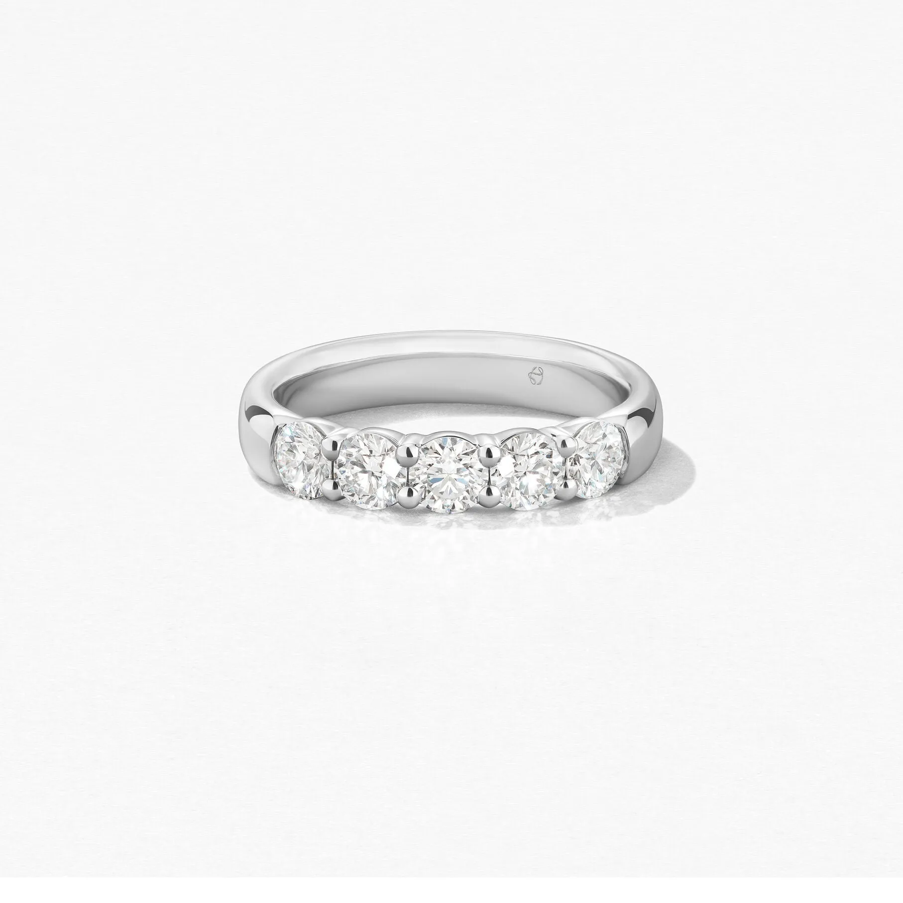 Hearts On Fire 18k White Gold 5-Stone Signature Diamond Band