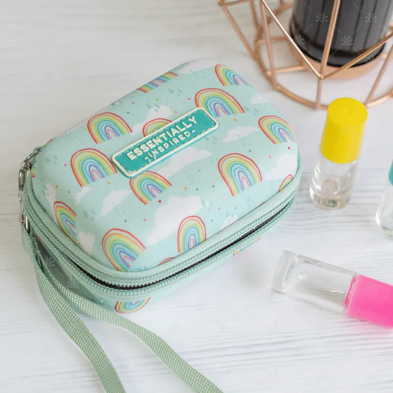 Here Comes the Sun Hard Shell Oil Case & Wristlet with 10 x 5ml Roller Bottles