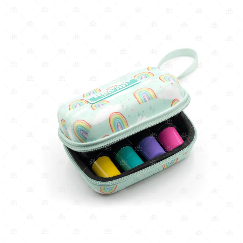 Here Comes the Sun Hard Shell Oil Case & Wristlet with 10 x 5ml Roller Bottles