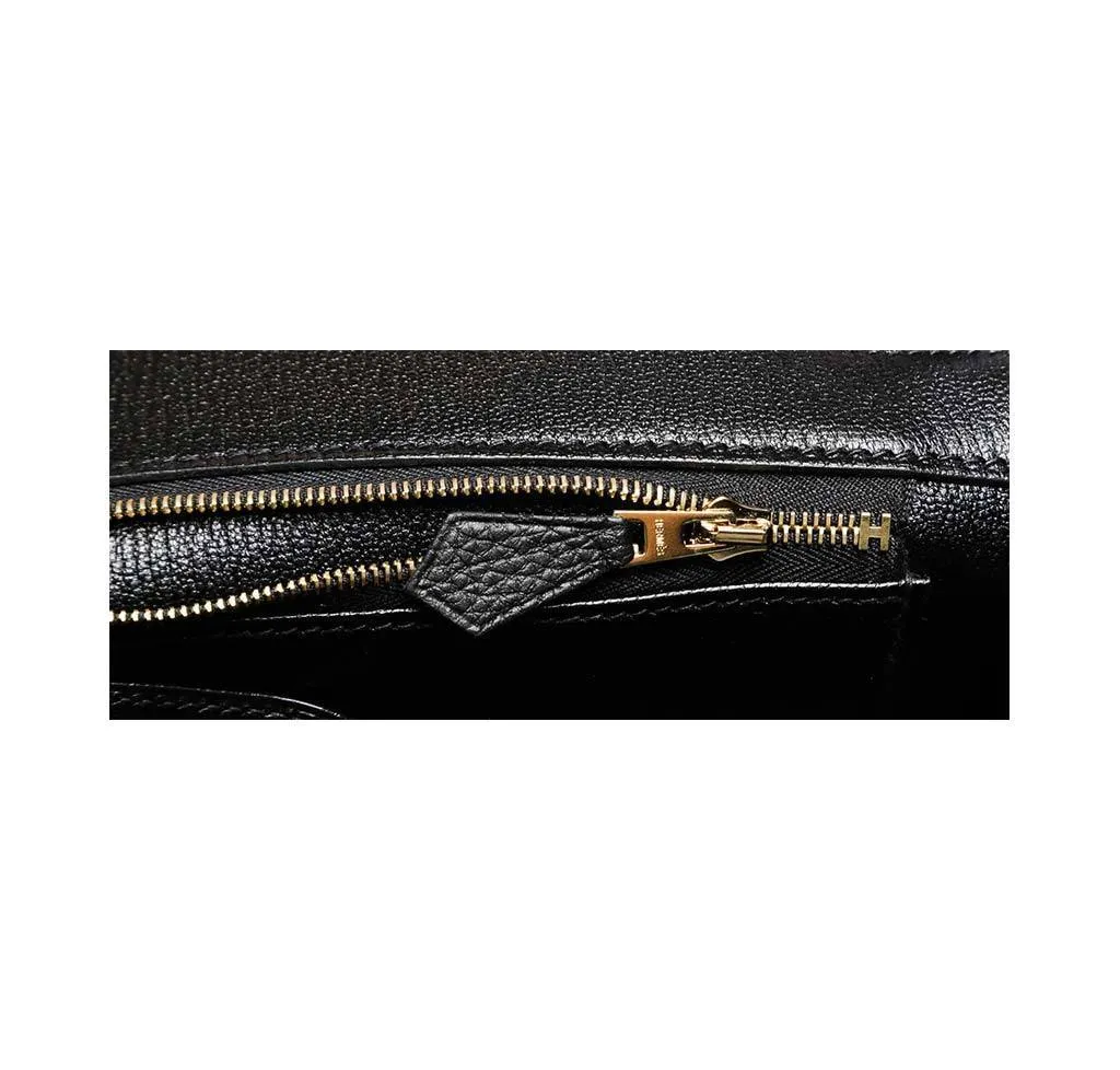 Hermès Birkin 35 Noir Bag Togo GHW