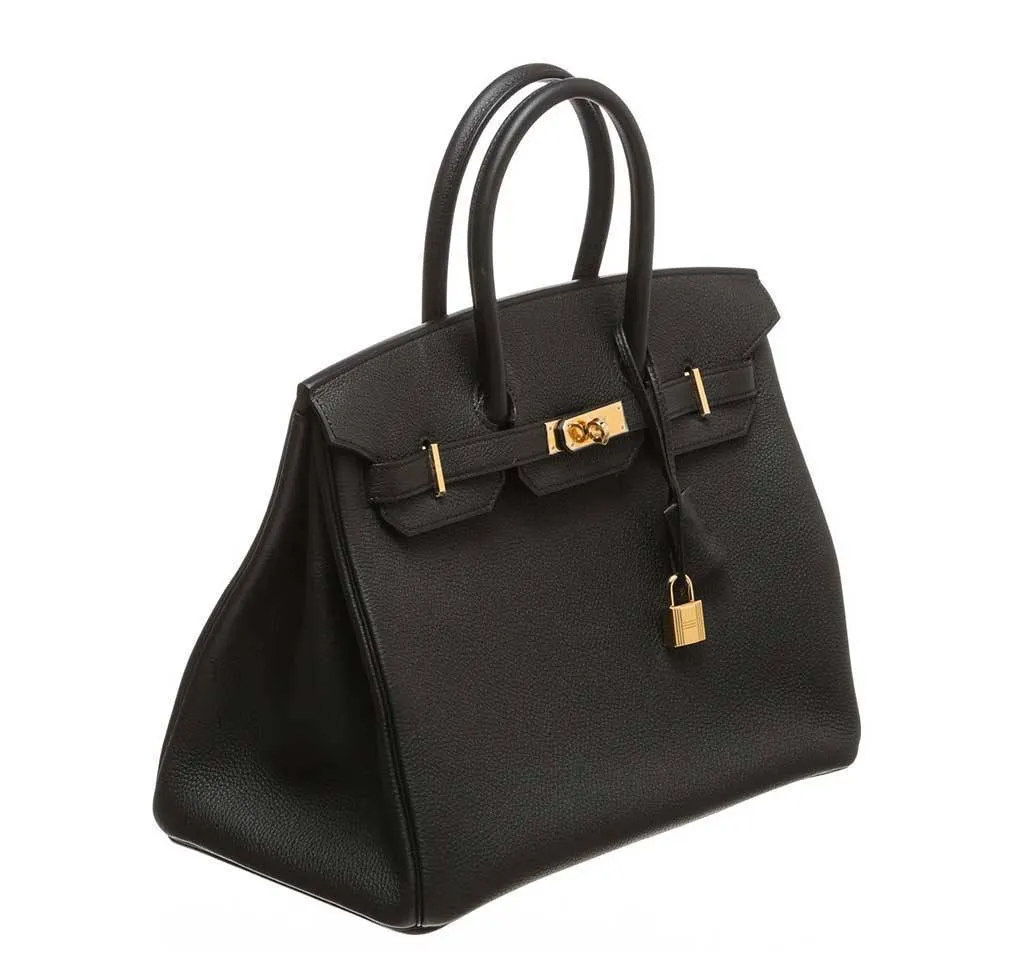 Hermès Birkin 35 Noir Bag Togo GHW