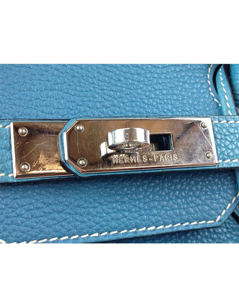 Hermès Blue Jean 35CM Birkin Togo Leather Bag | EMILY'S BAG