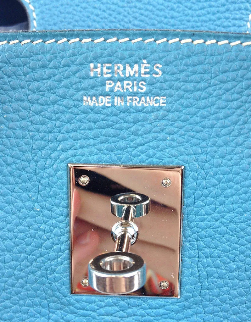 Hermès Blue Jean 35CM Birkin Togo Leather Bag | EMILY'S BAG
