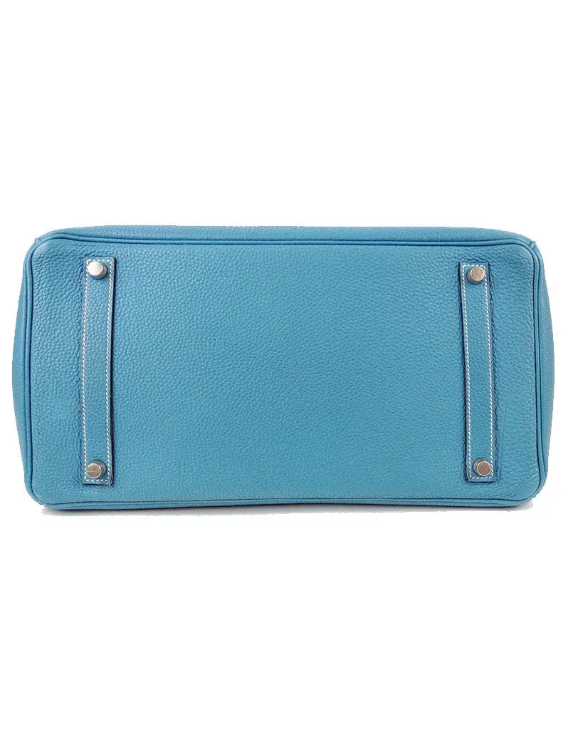 Hermès Blue Jean 35CM Birkin Togo Leather Bag | EMILY'S BAG