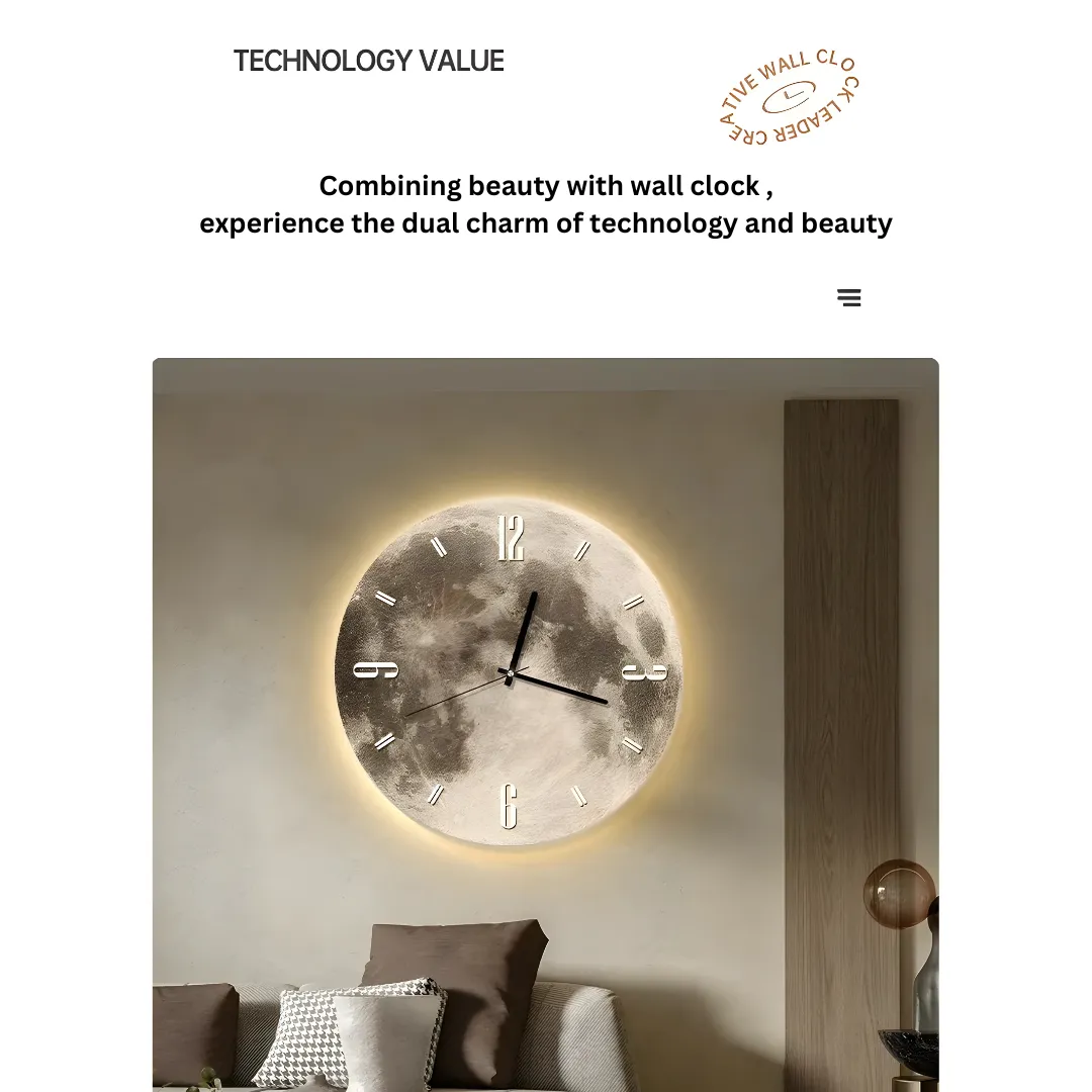 High-End LED Wall Clock with Remote