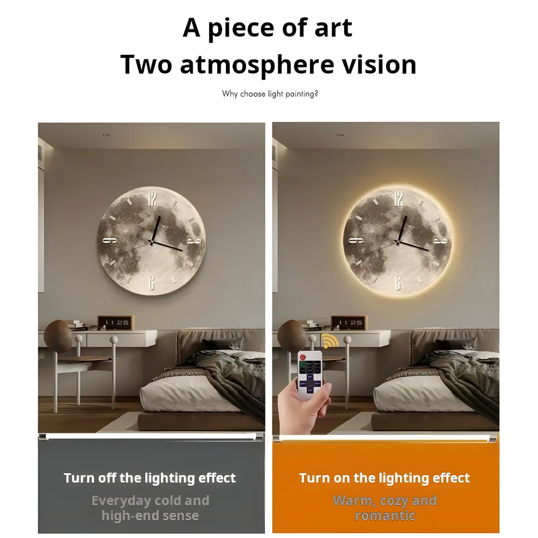 High-End LED Wall Clock with Remote