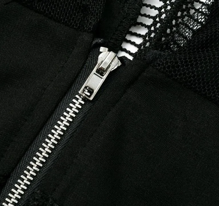 High End Life Mesh Jumpsuit - Black